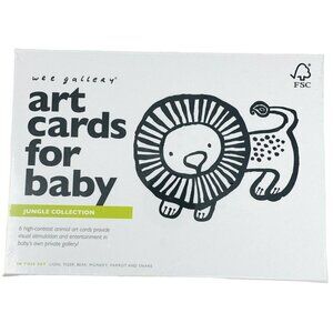 Jungle Animal Flashcards Visual Development for Babies 0-12 Months Wee Gallery